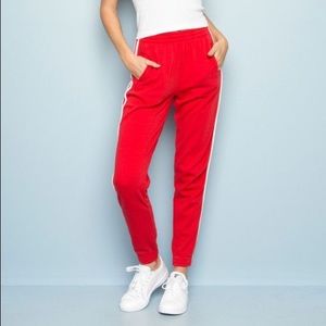 red brandy melville sweatpants